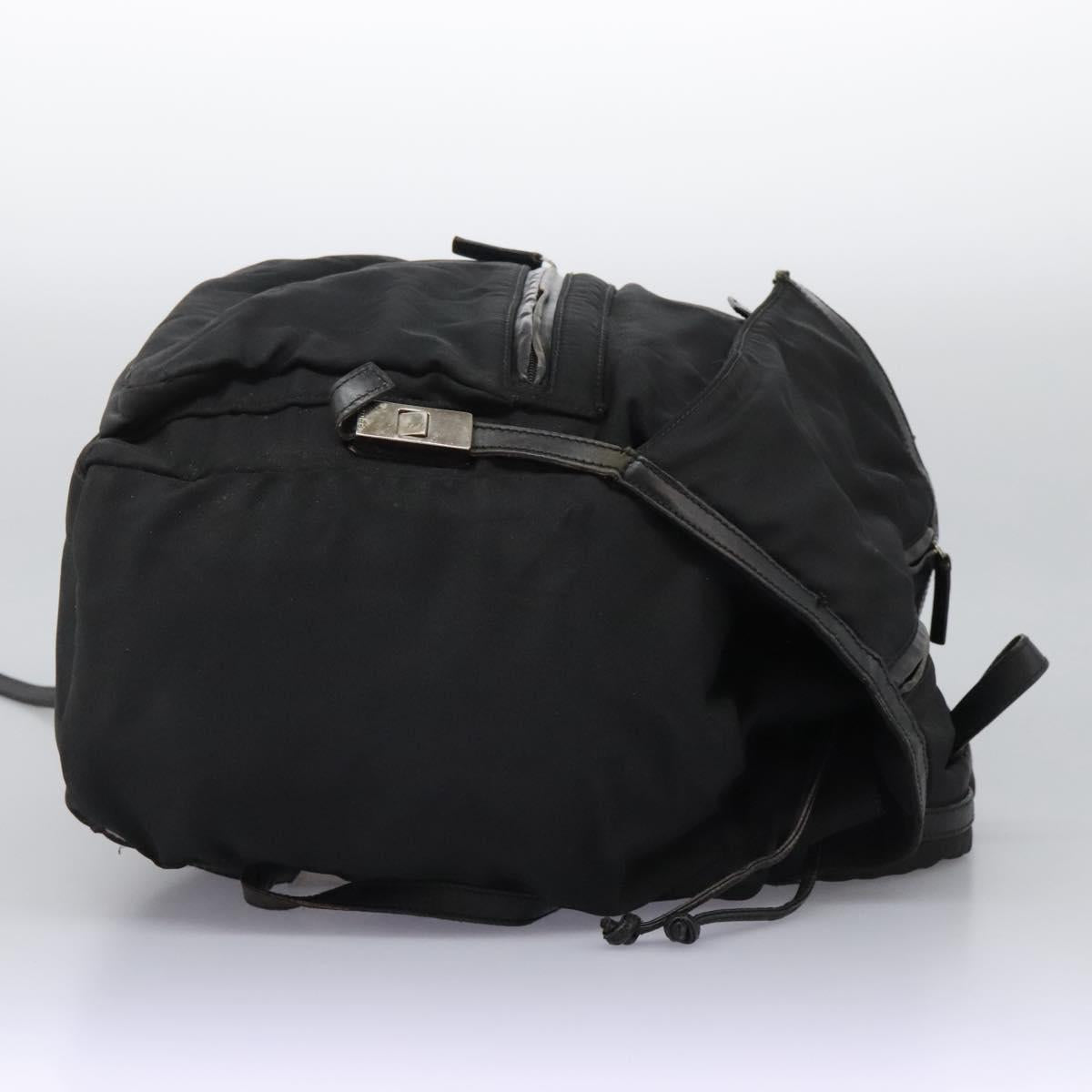 GUCCI Backpack Nylon Black Auth 117288