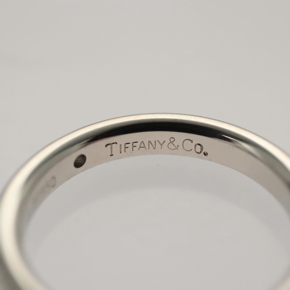 TIFFANY&Co. 1P Diamond Ring Platinum PT950 #7.5(JP Size) Auth 117298AM