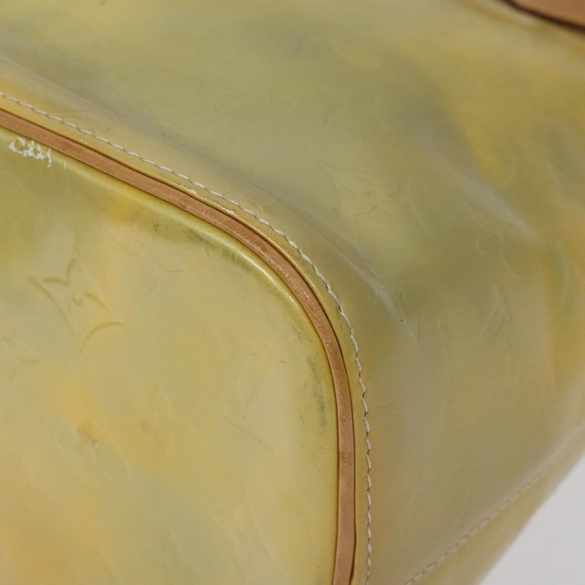 LOUIS VUITTON Monogram Vernis Houston Hand Bag Gris M91053 LV Auth 117329