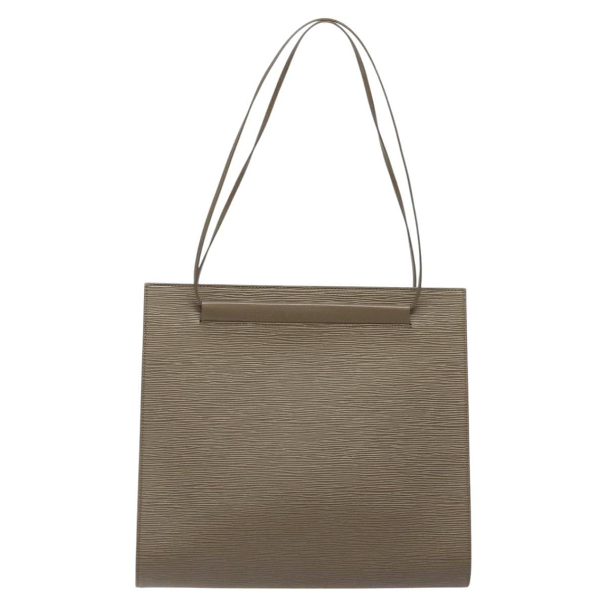 LOUIS VUITTON Epi Santropen Shoulder Bag Gray Lilac M5246B LV Auth 117338