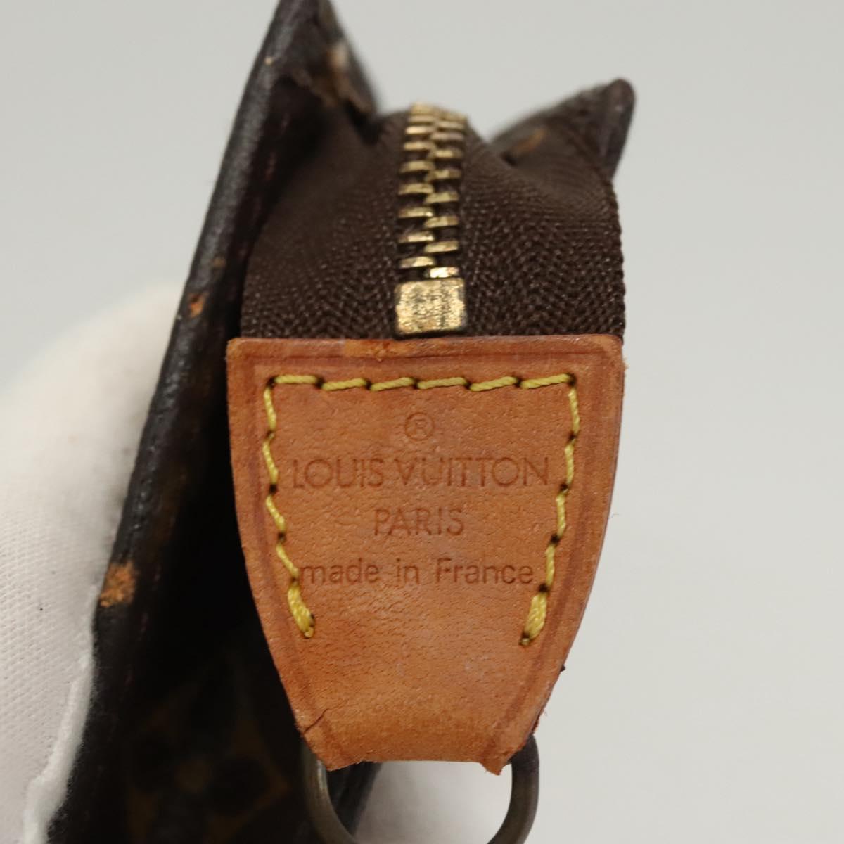 LOUIS VUITTON Monogram Bucket PM Accessory Pouch LV Auth 117344