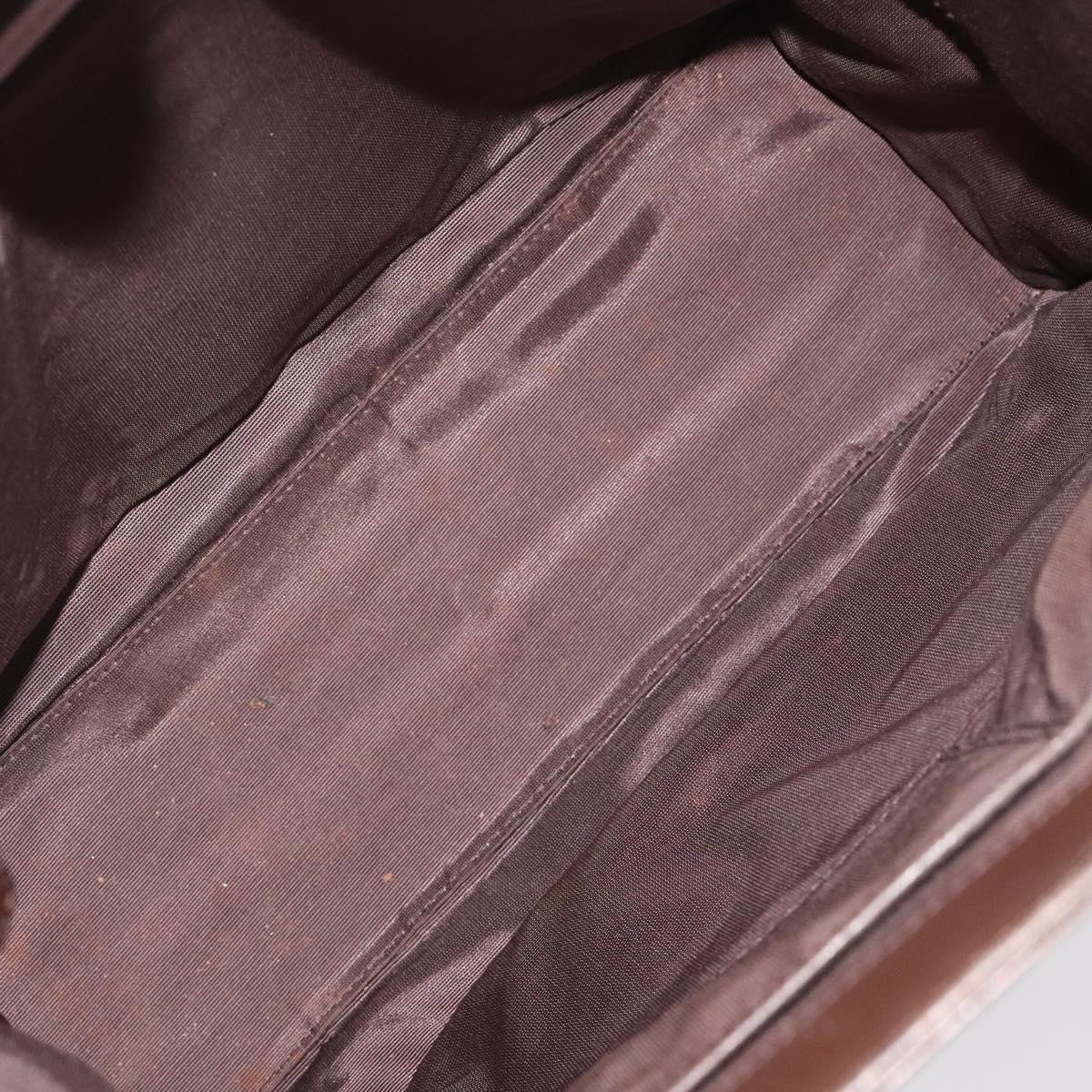 BURBERRY Nova Check Hand Bag Canvas Beige Auth 117364