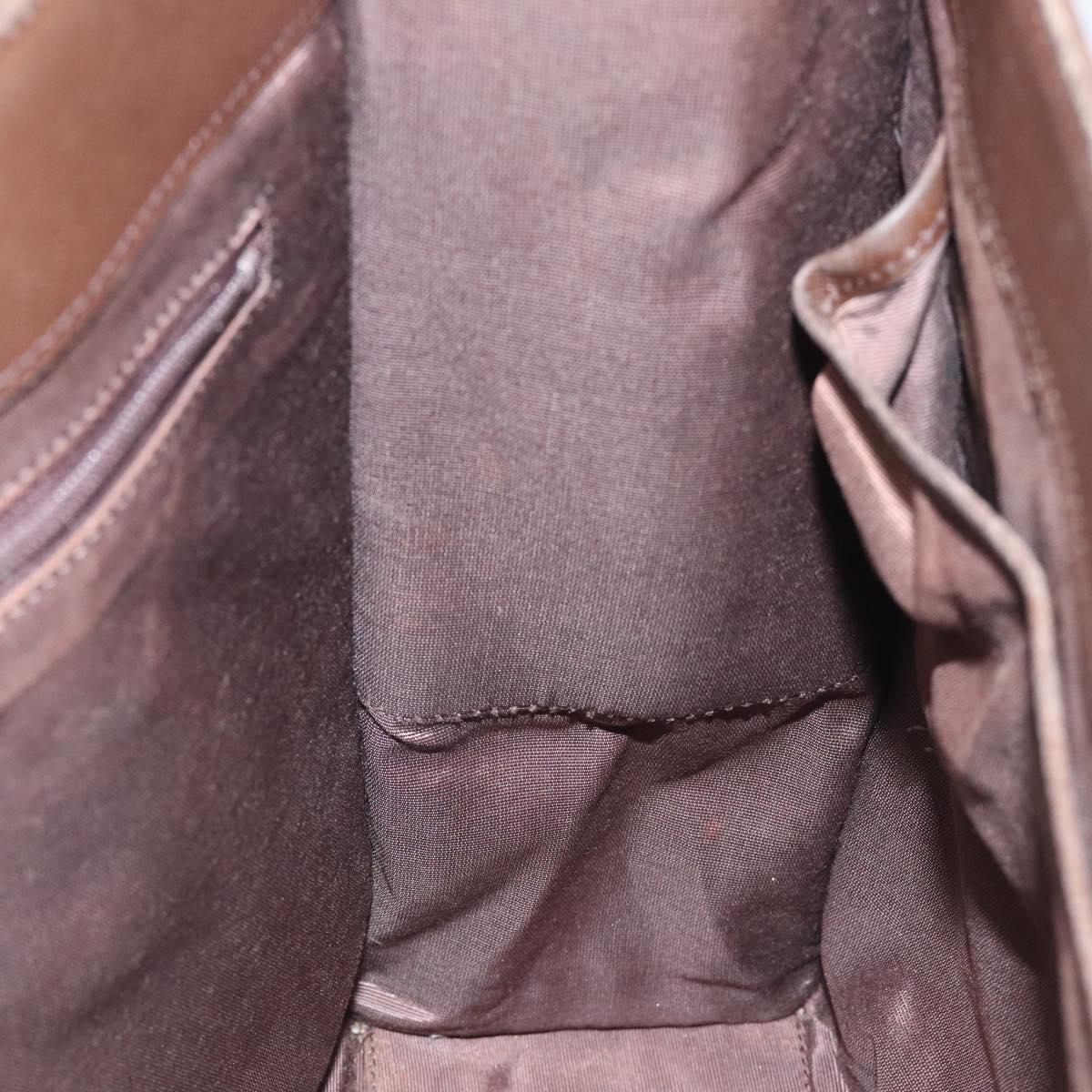 BURBERRY Nova Check Hand Bag Canvas Beige Auth 117364