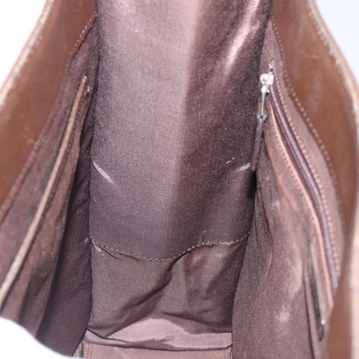 BURBERRY Nova Check Hand Bag Canvas Beige Auth 117364