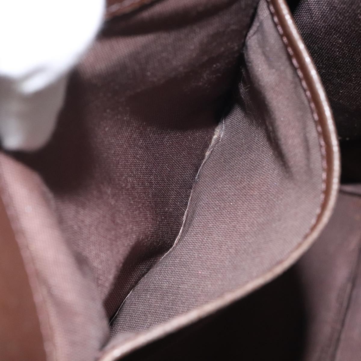 BURBERRY Nova Check Hand Bag Canvas Beige Auth 117364