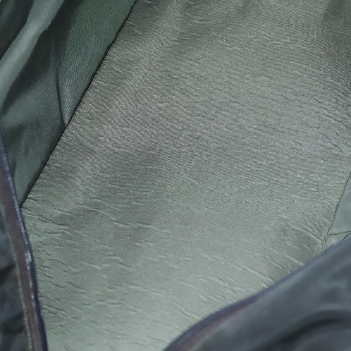 PRADA Sports Boston Bag Nylon Black Silver Auth 117366