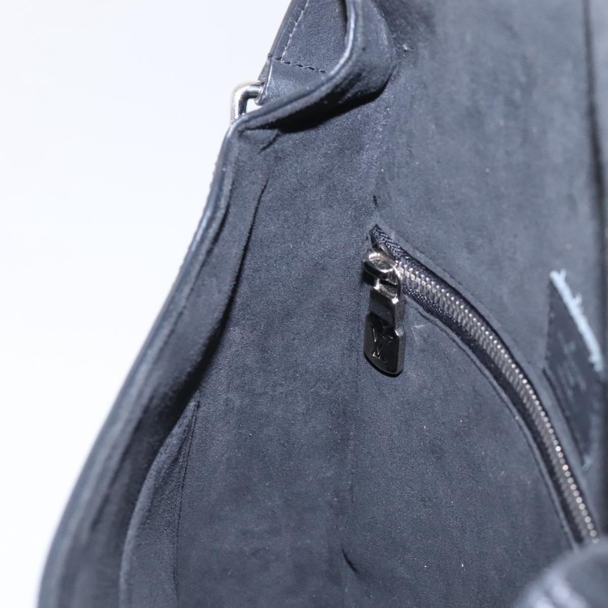 LOUIS VUITTON Epi Harrington Messenger PM Shoulder Bag Black M53404 Auth 117374
