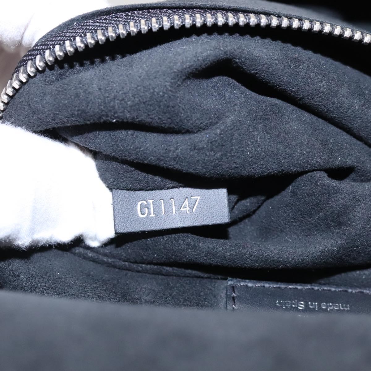 LOUIS VUITTON Epi Harrington Messenger PM Shoulder Bag Black M53404 Auth 117374