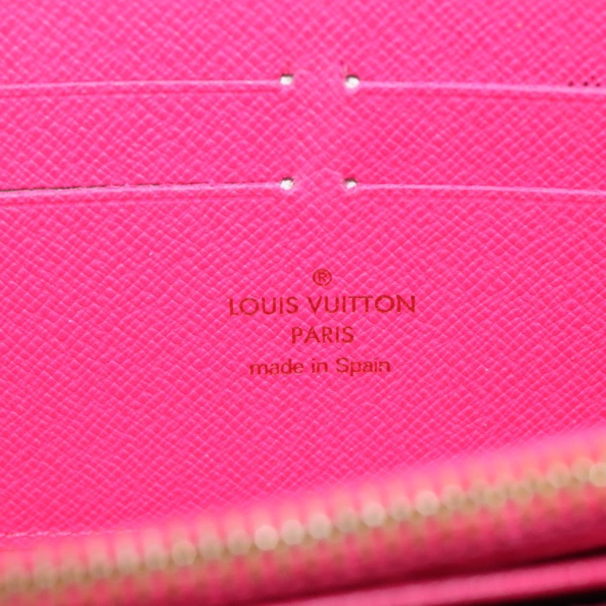 LOUIS VUITTON Monogram Multicolor Zippy Wallet Long Black M60243 LV Auth 117381