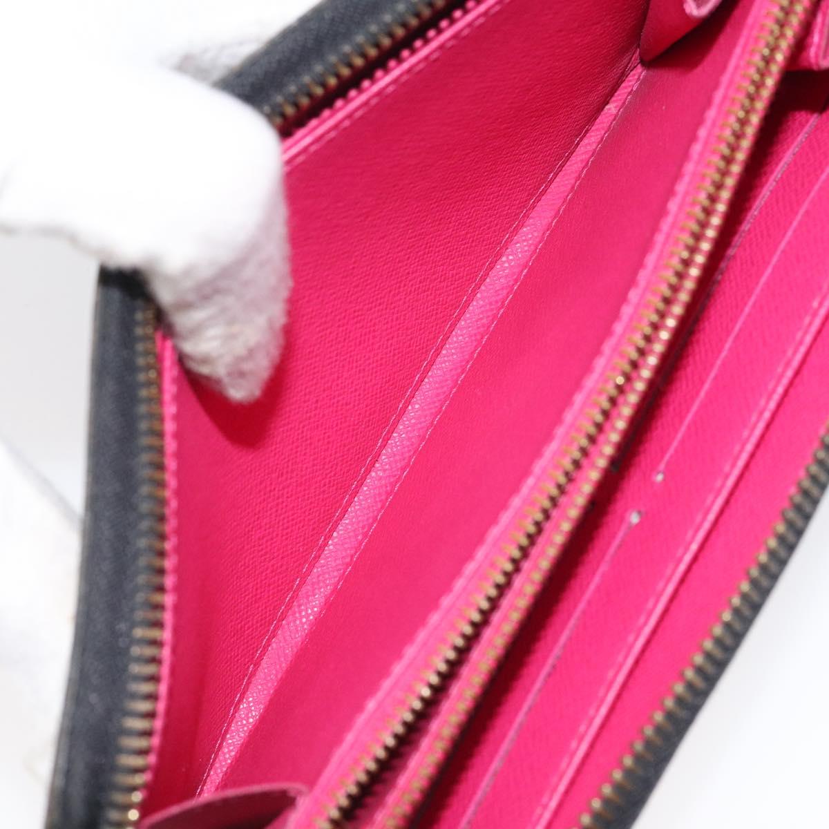 LOUIS VUITTON Monogram Multicolor Zippy Wallet Long Black M60243 LV Auth 117381