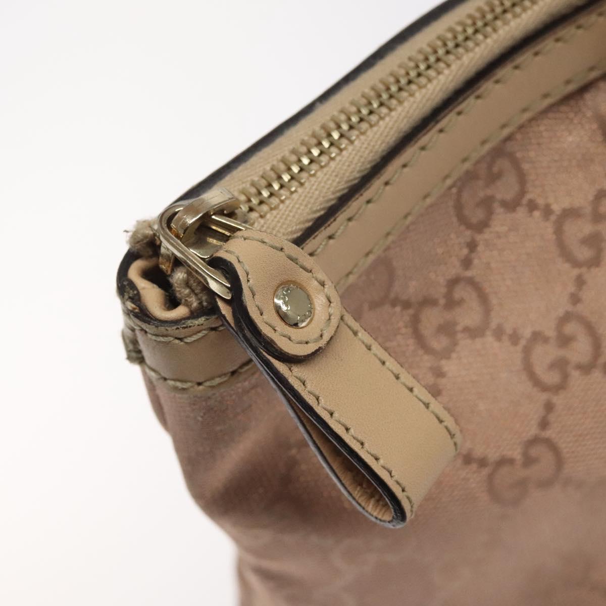 GUCCI GG Canvas Lovely Tote Bag Pink Gold 257069 Auth 117391
