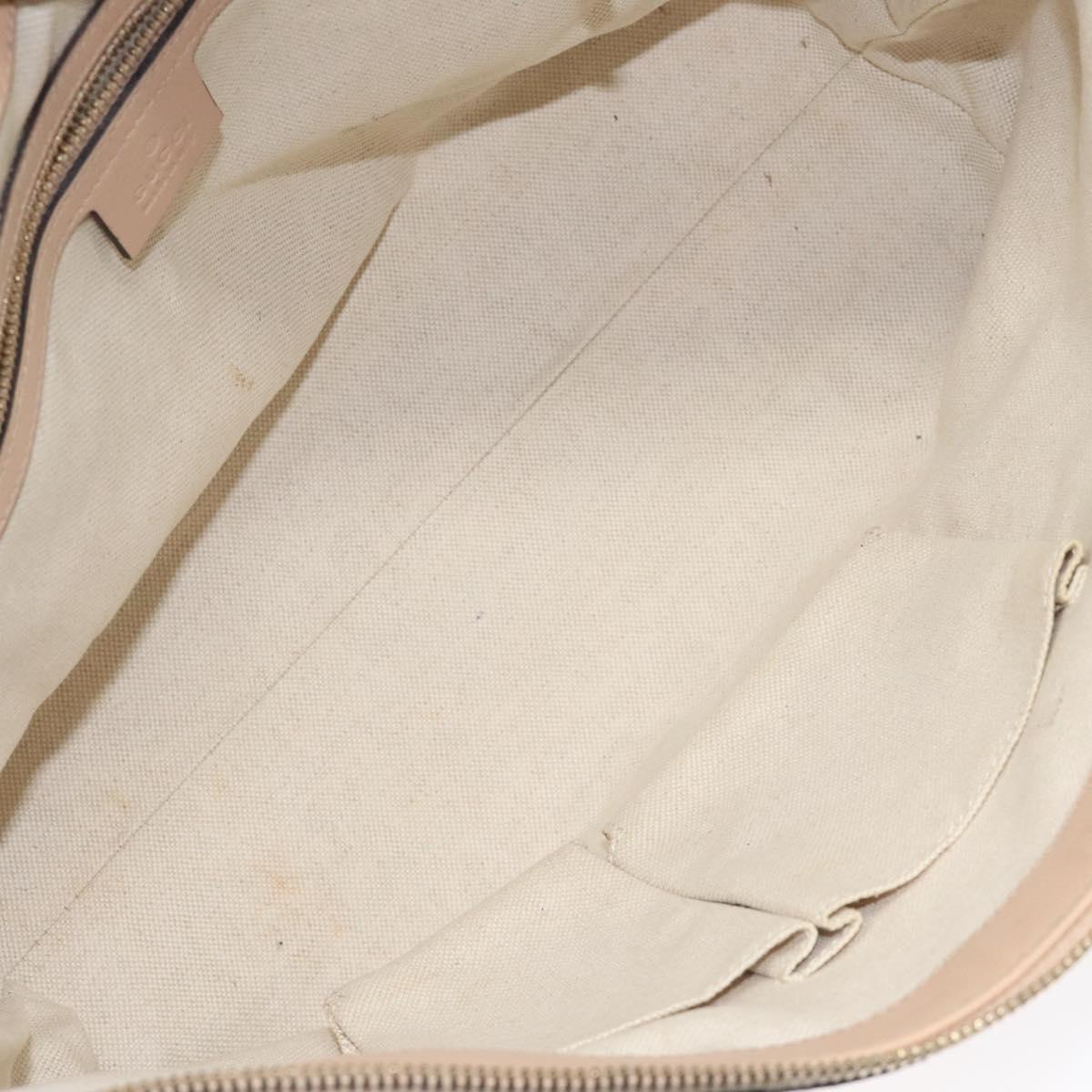 GUCCI GG Canvas Lovely Tote Bag Pink Gold 257069 Auth 117391