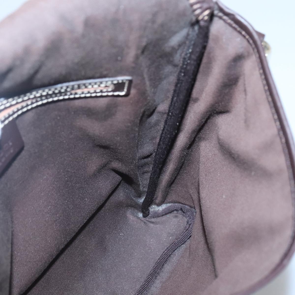 GUCCI GG Supreme Shoulder Bag PVC Leather Beige 223666 Auth 117420