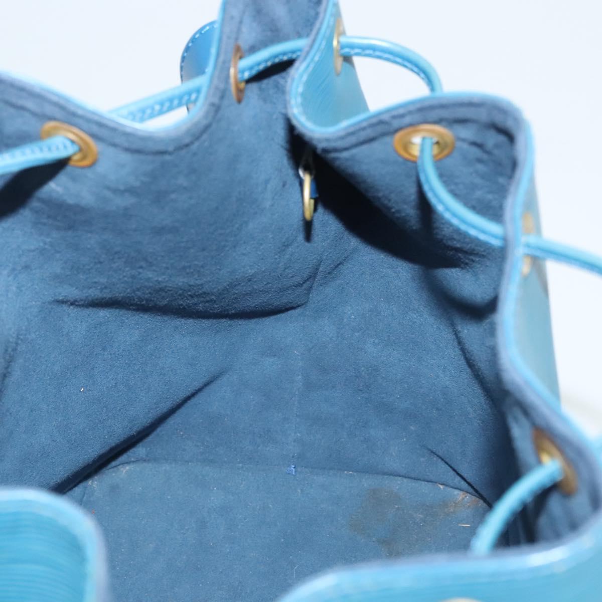 LOUIS VUITTON Epi Petit Noe Shoulder Bag Blue M44105 LV Auth 117506