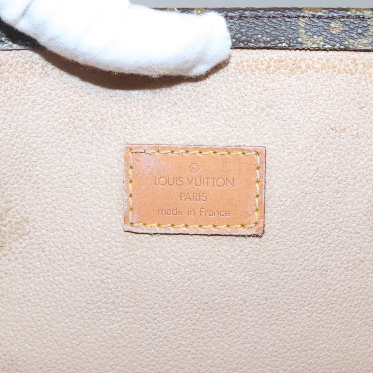 LOUIS VUITTON Monogram Sac Plat Hand Bag M51140 LV Auth 117530