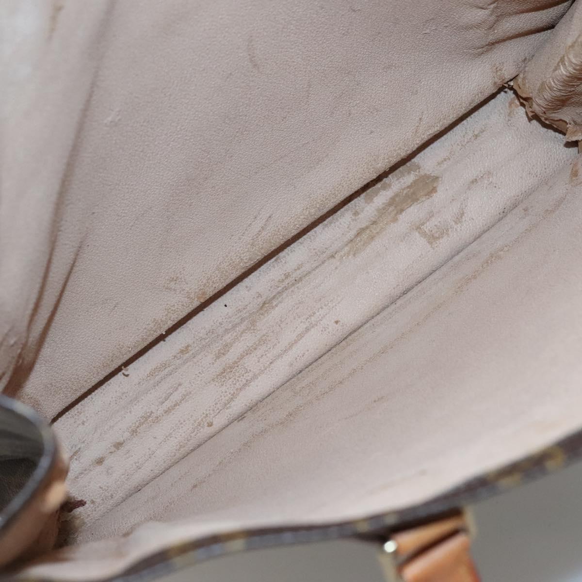 LOUIS VUITTON Monogram Sac Plat Hand Bag M51140 LV Auth 117530