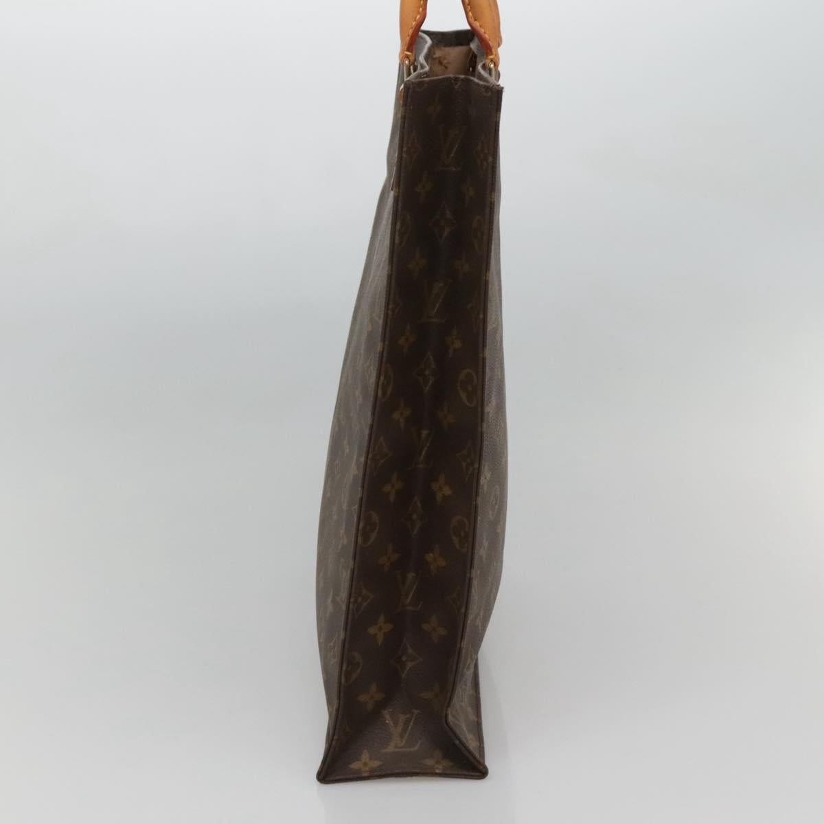 LOUIS VUITTON Monogram Sac Plat Hand Bag M51140 LV Auth 117530