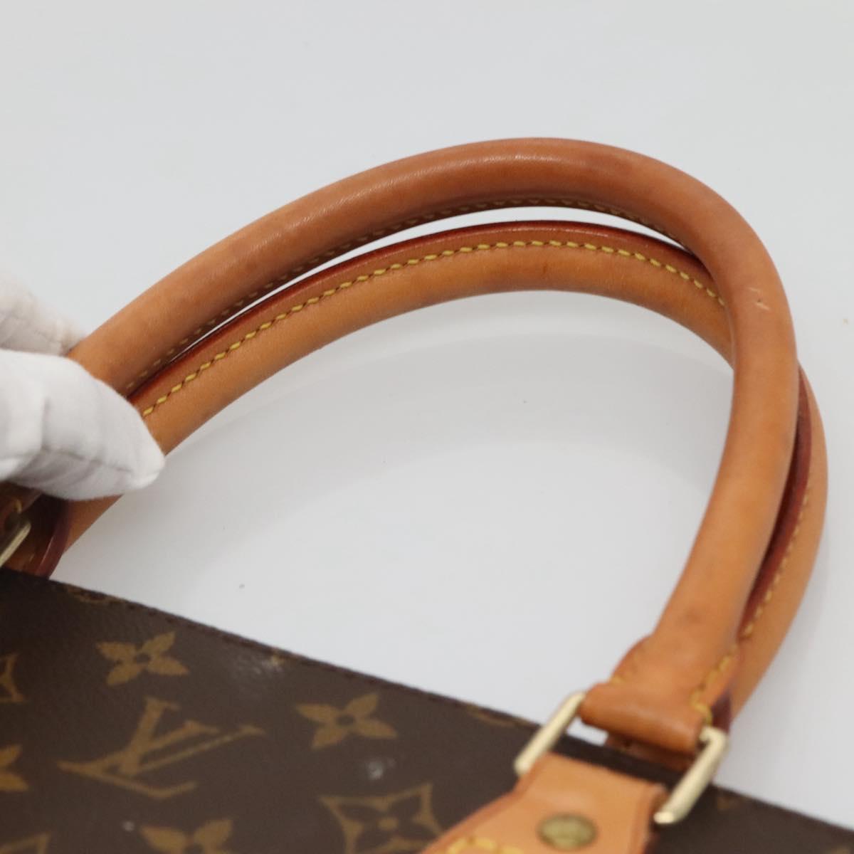 LOUIS VUITTON Monogram Sac Plat Hand Bag M51140 LV Auth 117530