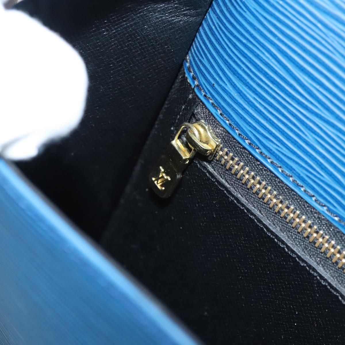 LOUIS VUITTON Epi Saint Cloud GM Shoulder Bag Toledo Blue M52195 LV Auth 117532