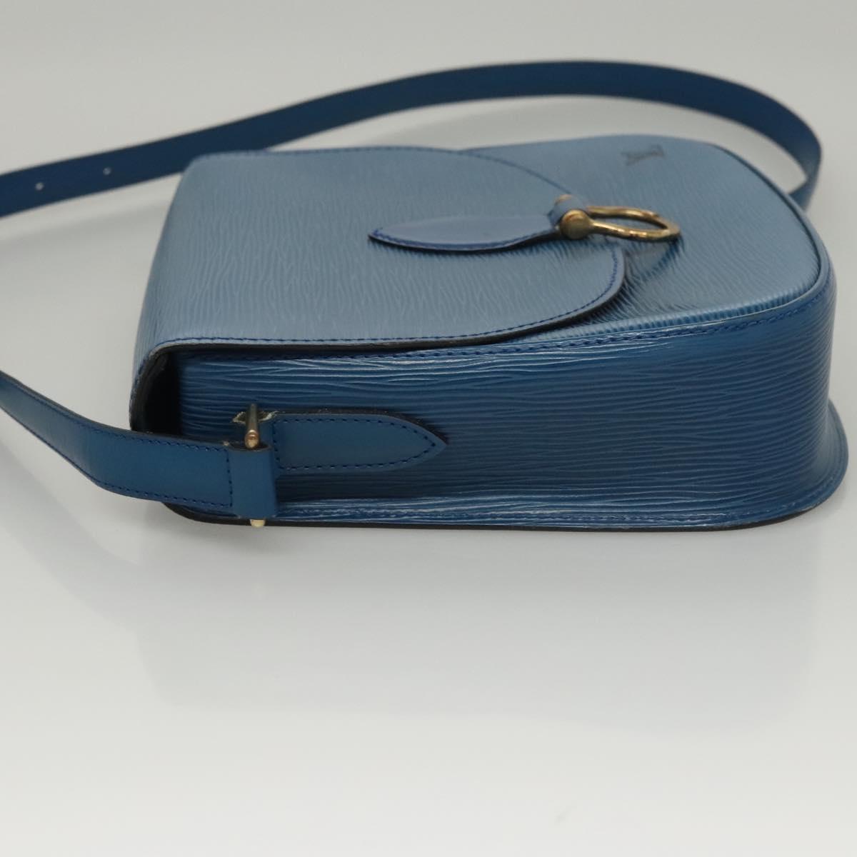 LOUIS VUITTON Epi Saint Cloud GM Shoulder Bag Toledo Blue M52195 LV Auth 117532