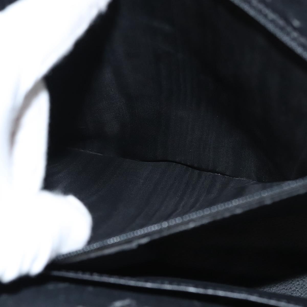 CELINE Macadam Canvas Hand Bag PVC Leather Brown Gold Auth 117630