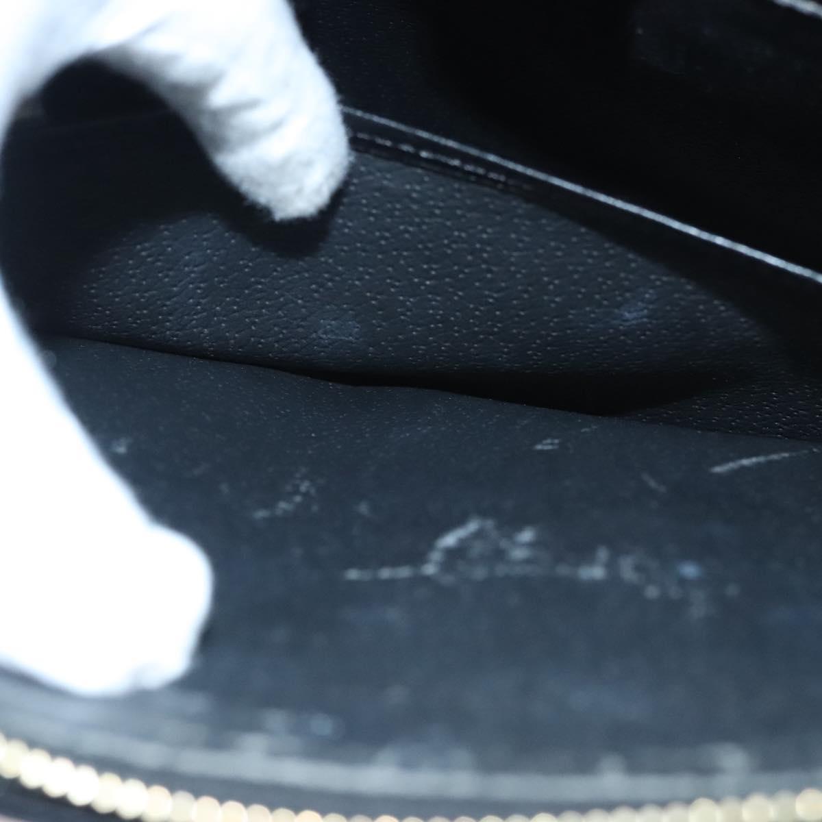 CELINE Macadam Canvas Hand Bag PVC Leather Brown Gold Auth 117630