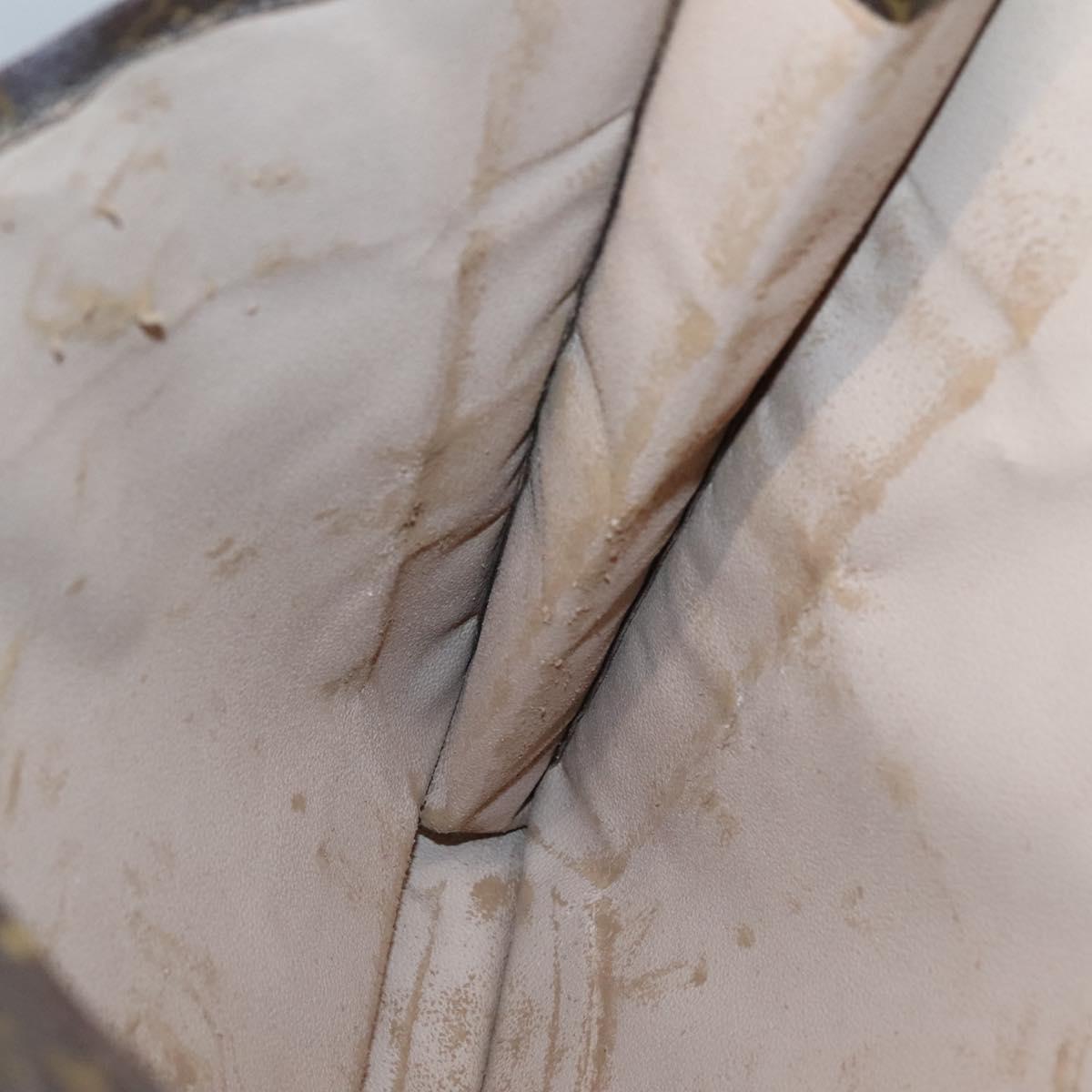 LOUIS VUITTON Monogram Sac Plat Hand Bag M51140 LV Auth 117646