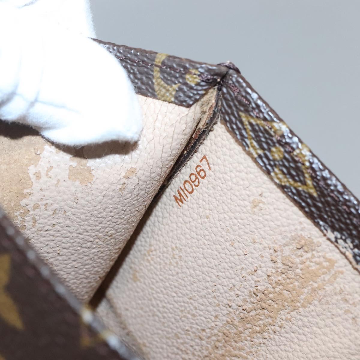 LOUIS VUITTON Monogram Sac Plat Hand Bag M51140 LV Auth 117646