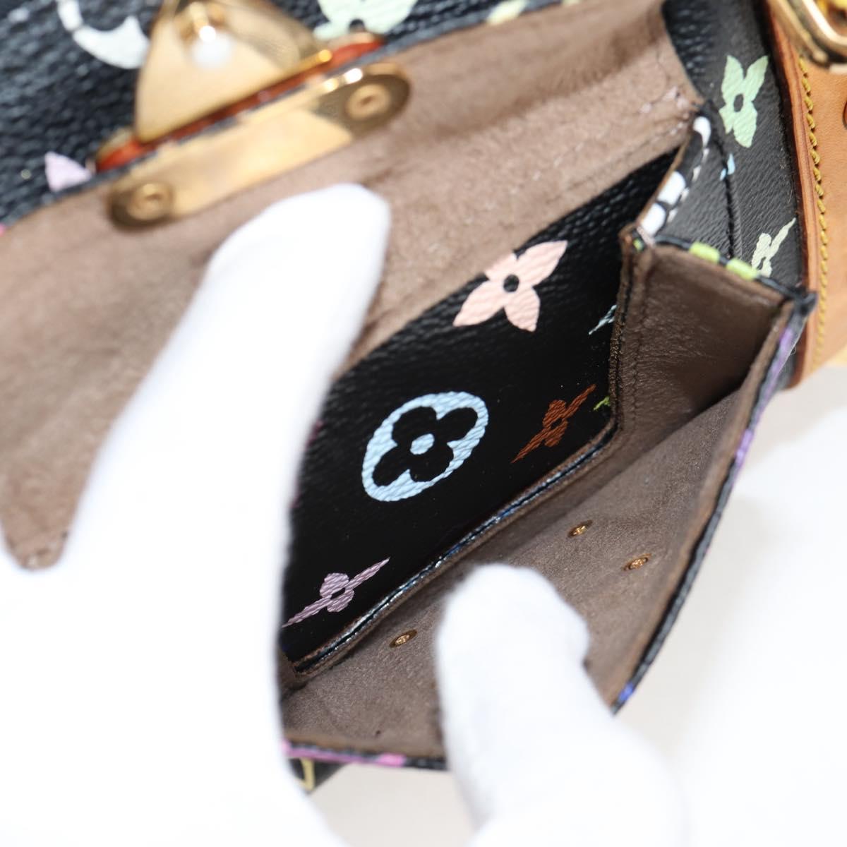 LOUIS VUITTON Monogram Multicolor Keepall 45 Bag Black M92640 Auth 117676V