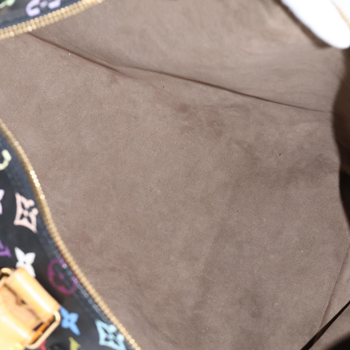 LOUIS VUITTON Monogram Multicolor Keepall 45 Bag Black M92640 Auth 117676V
