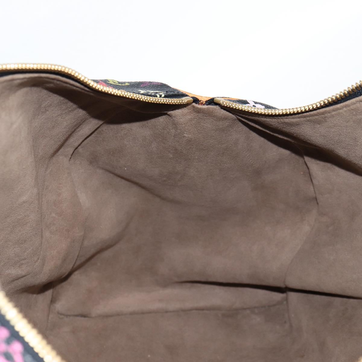 LOUIS VUITTON Monogram Multicolor Keepall 45 Bag Black M92640 Auth 117676SAV