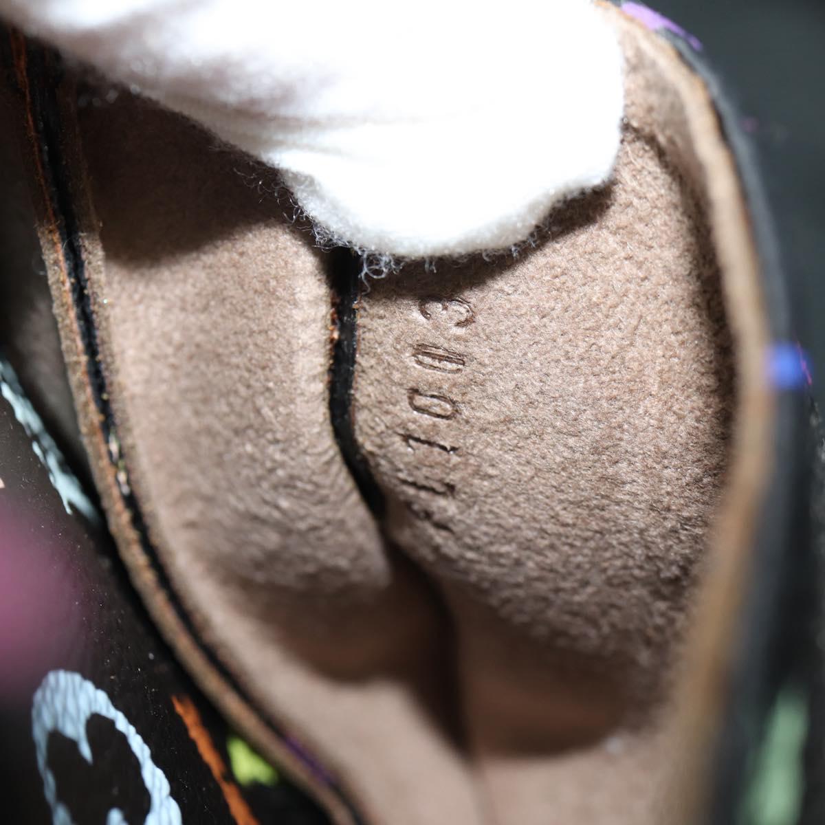 LOUIS VUITTON Monogram Multicolor Keepall 45 Bag Black M92640 Auth 117676V