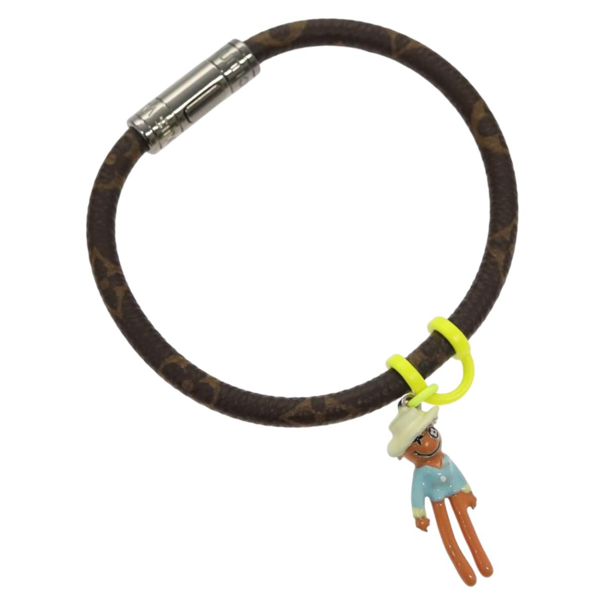 LOUIS VUITTON Monogram Bracelet Hangit Mascot Bracelet MP286E LV Auth 117680M