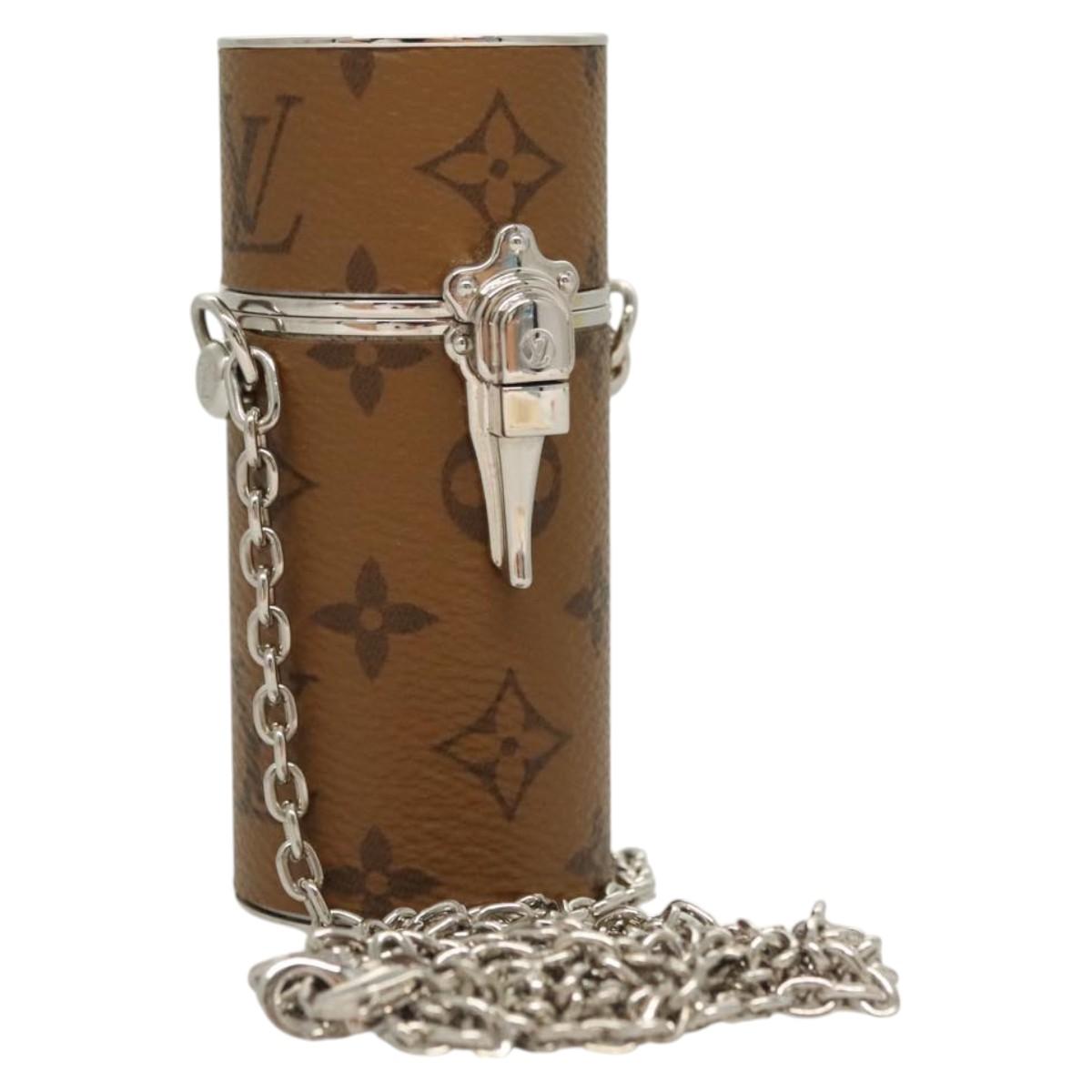 LOUIS VUITTON Monogram Reverse Lipstick case Cosmetic Pouch MP2407 Auth 117681