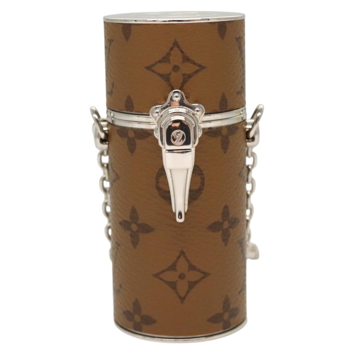 LOUIS VUITTON Monogram Reverse Lipstick case Cosmetic Pouch MP2407 Auth 117681