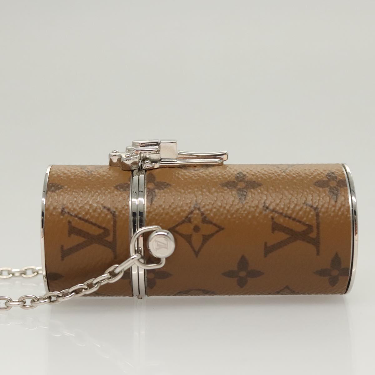 LOUIS VUITTON Monogram Reverse Lipstick case Cosmetic Pouch MP2407 Auth 117681