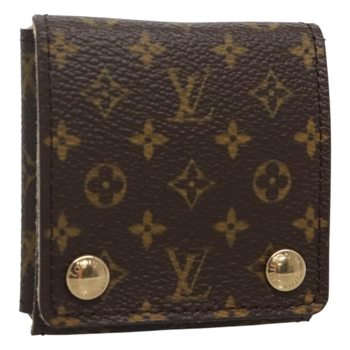 LOUIS VUITTON Monogram Jewelry Case Jewelry Box LV Auth 117703