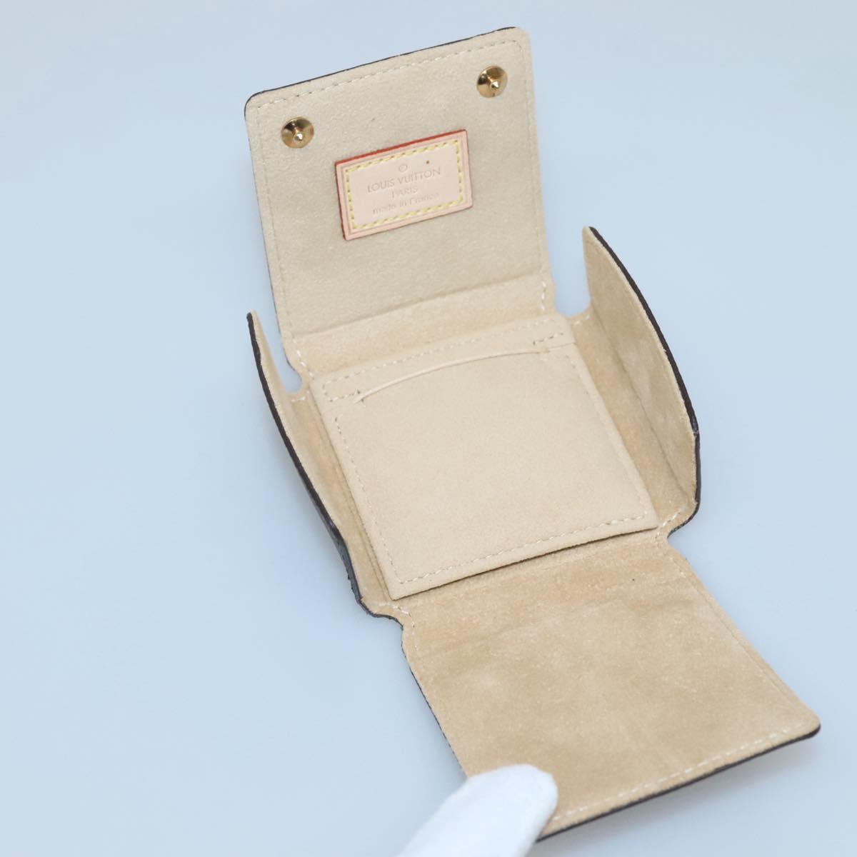 LOUIS VUITTON Monogram Jewelry Case Jewelry Box LV Auth 117703