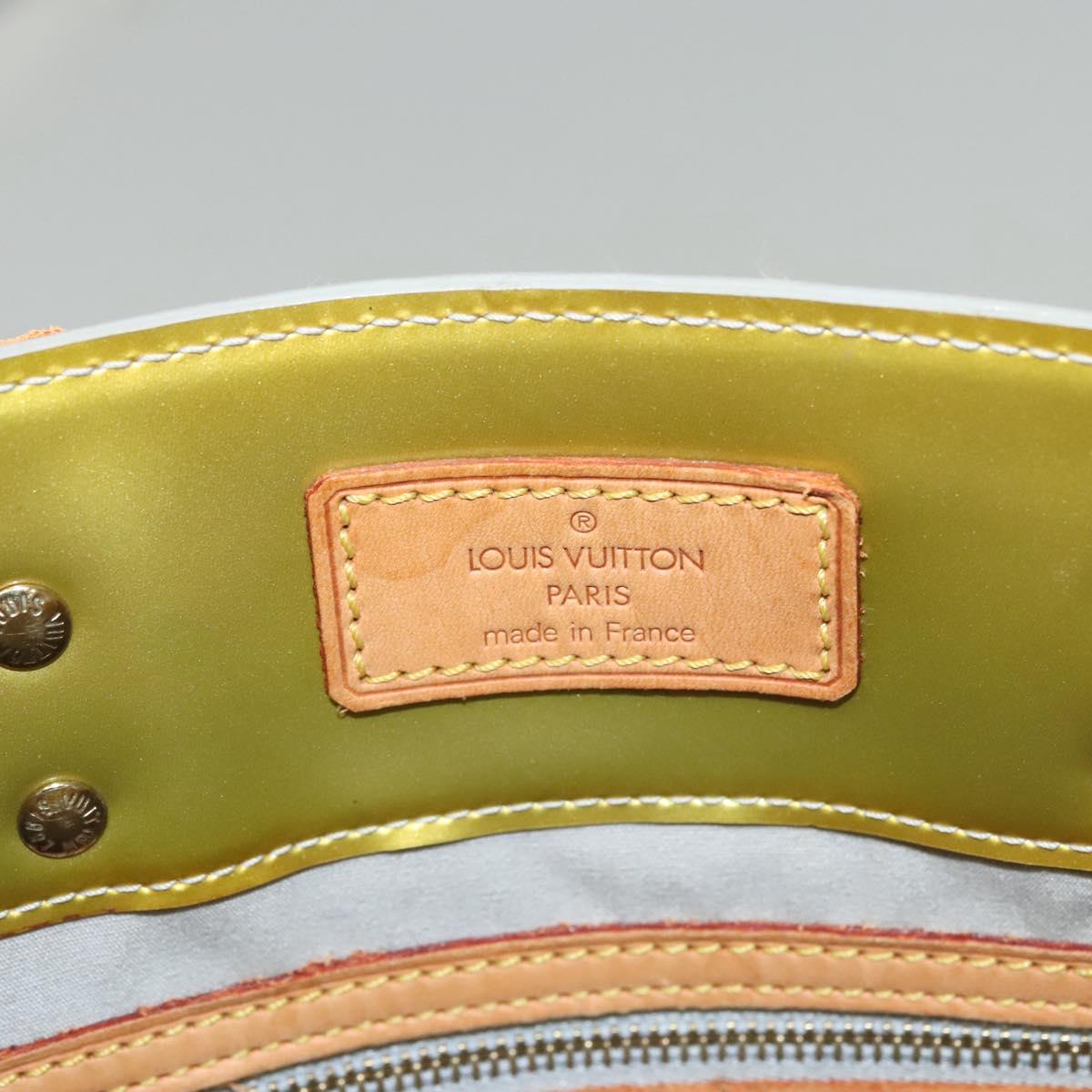 LOUIS VUITTON Monogram Vernis Reade MM Hand Bag Gris M91142 LV Auth 117778
