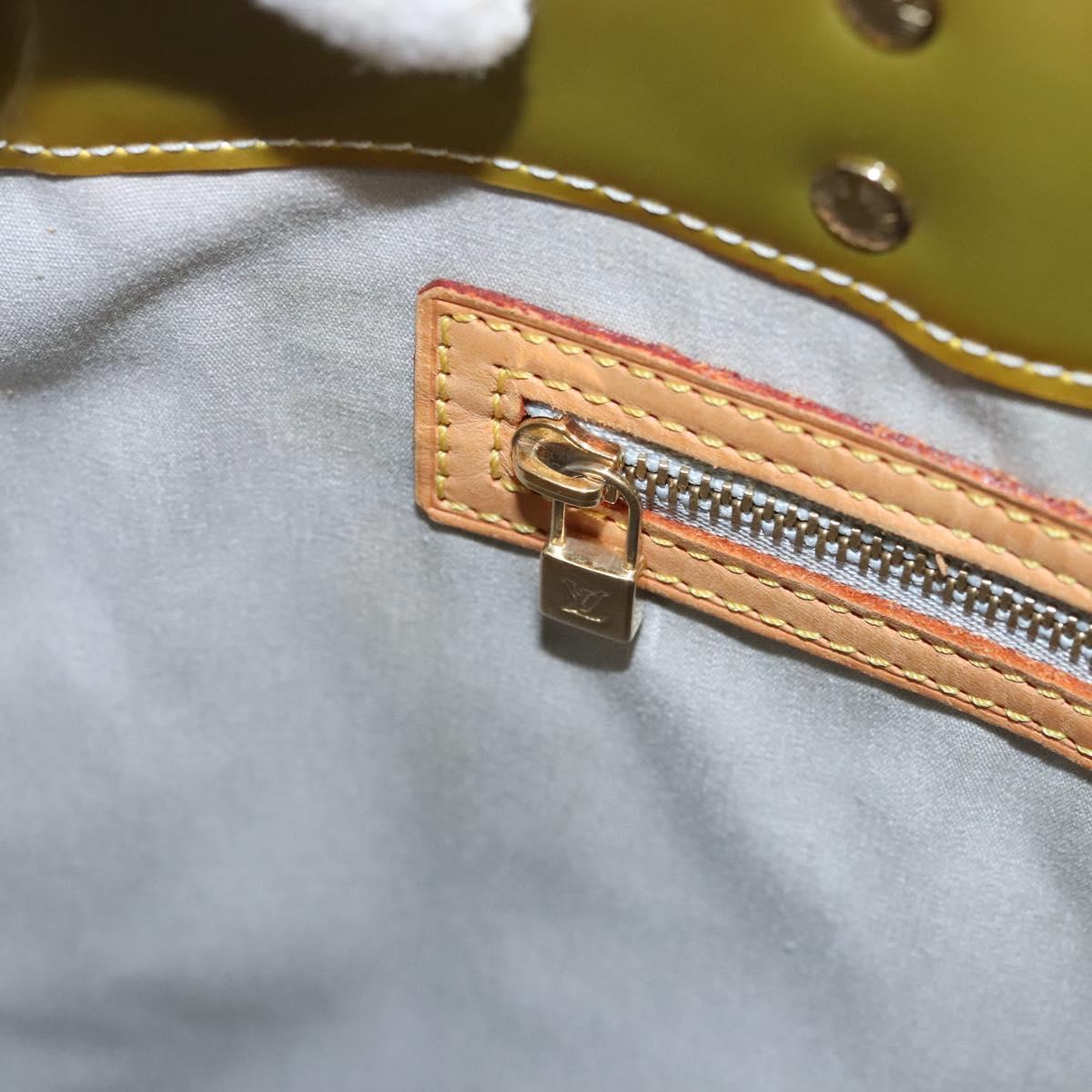 LOUIS VUITTON Monogram Vernis Reade MM Hand Bag Gris M91142 LV Auth 117778