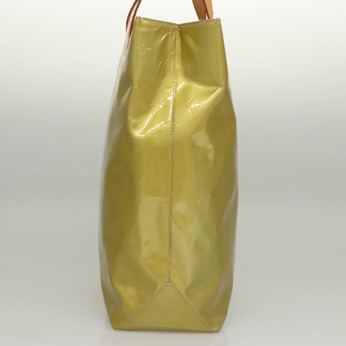 LOUIS VUITTON Monogram Vernis Reade MM Hand Bag Gris M91142 LV Auth 117778