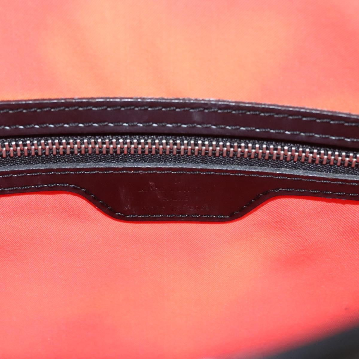 LOUIS VUITTON Epi Stretch Silver Fizz Hand Bag Black M54622 LV Auth 117803