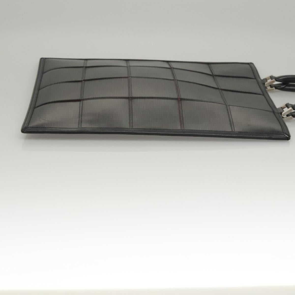 LOUIS VUITTON Epi Stretch Silver Fizz Hand Bag Black M54622 LV Auth 117803