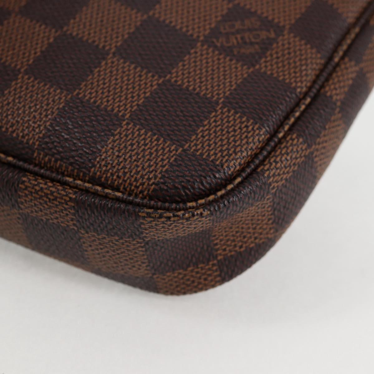 LOUIS VUITTON Damier Ebene Pochette Accessoires Pouch N41206 LV Auth 117812M