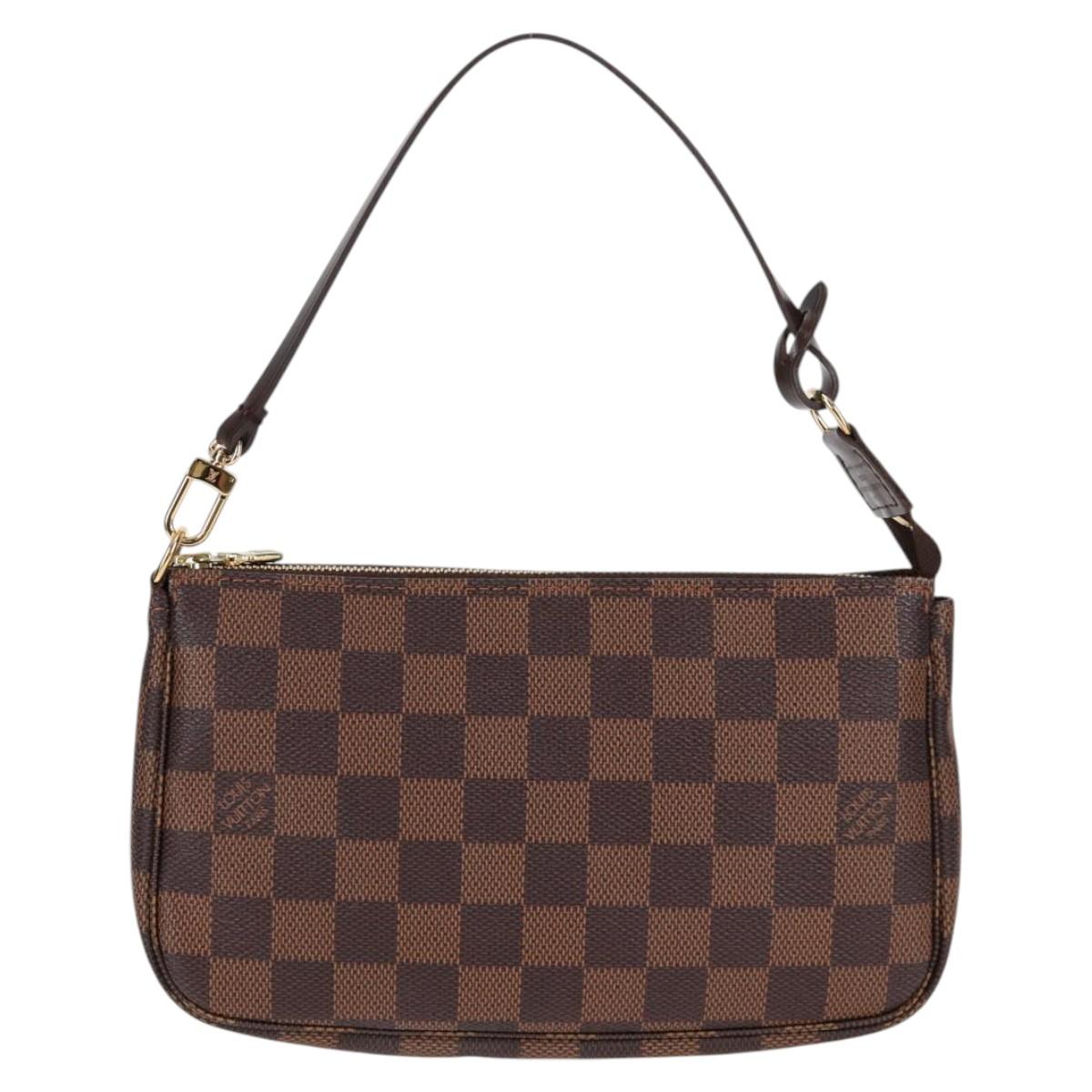 LOUIS VUITTON Damier Ebene Pochette Accessoires Pouch N41206 LV Auth 117812M