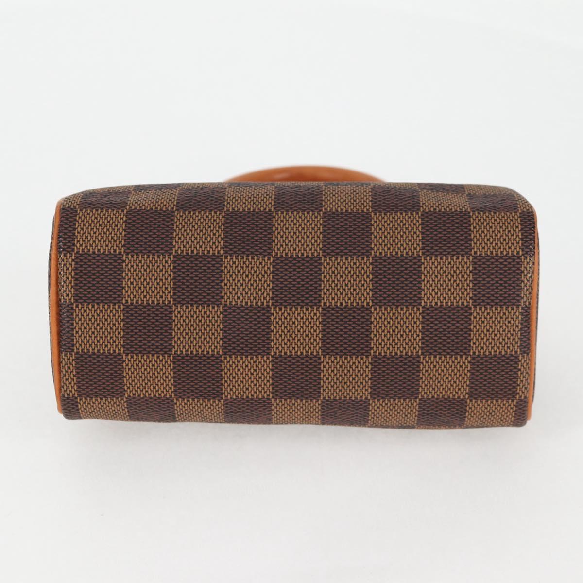 LOUIS VUITTON Damier Ebene Mini Speedy Hand Bag SPO N41536 LV Auth 117814SM