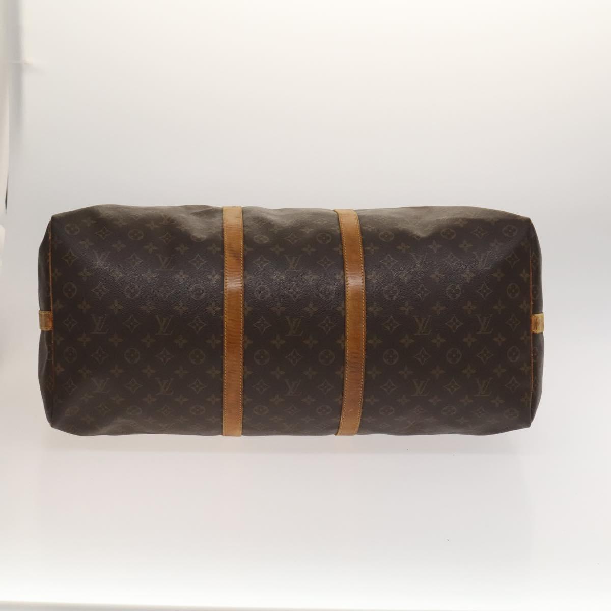 LOUIS VUITTON Monogram Keepall Bandouliere 60 Boston Bag M41412 LV Auth 117825