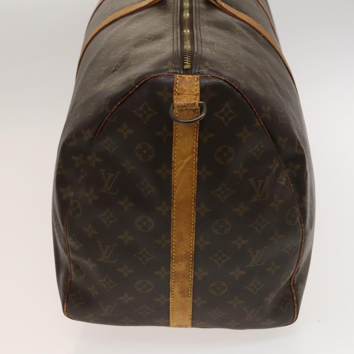 LOUIS VUITTON Monogram Keepall Bandouliere 60 Boston Bag M41412 LV Auth 117825
