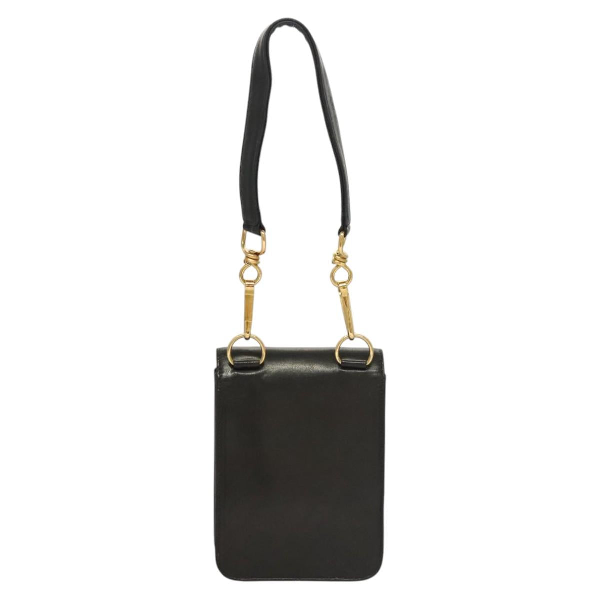 CHANEL Hand Bag Lamb Skin Beige CC Auth 117841