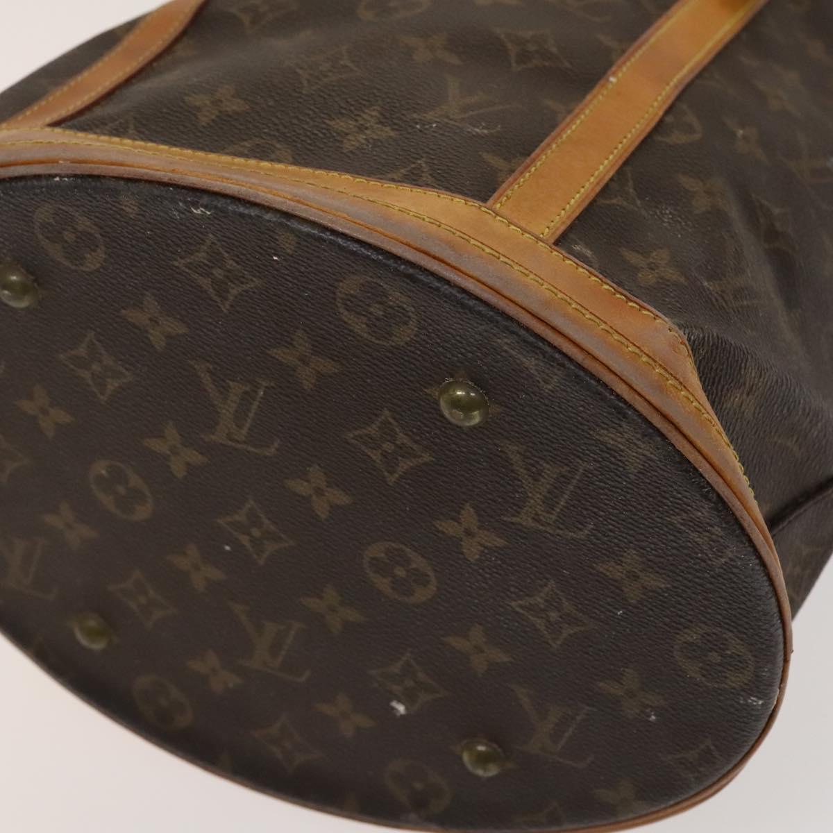 LOUIS VUITTON Monogram Bucket GM Shoulder Bag M42236 LV Auth 117873